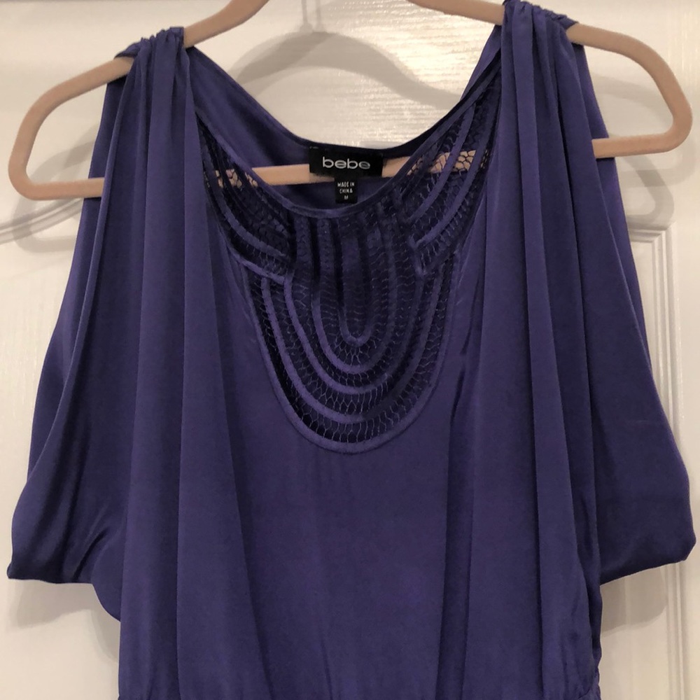 Deep purple knee length dress